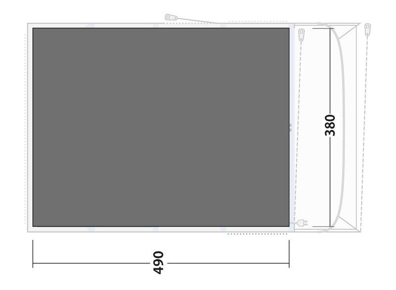 Outwell Florida / Alabama 6 Air Footprint Groundsheet 2025