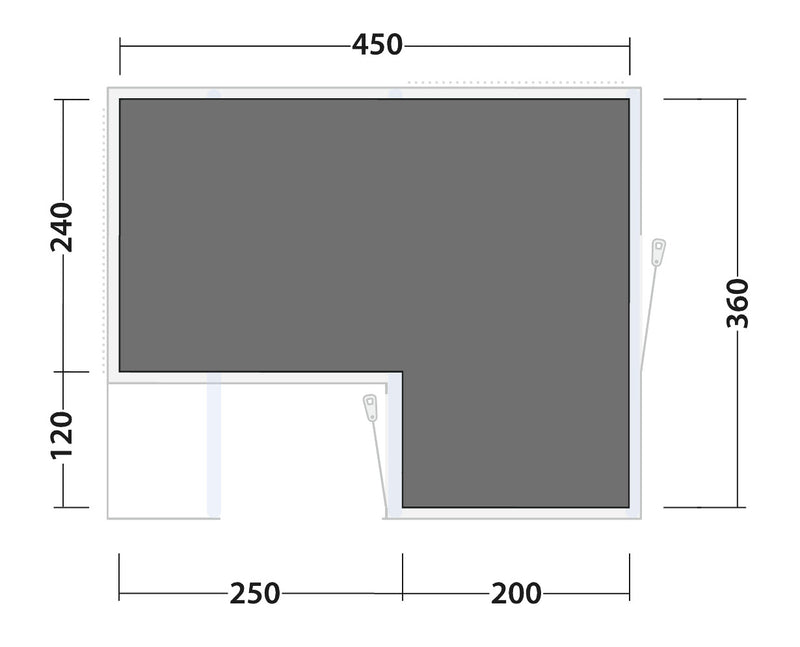 Outwell Michigan 4 Air Footprint Groundsheet 2025