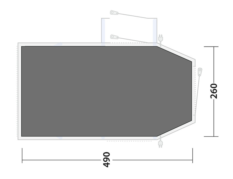 Outwell Montana 4 Air Footprint Groundsheet 2025