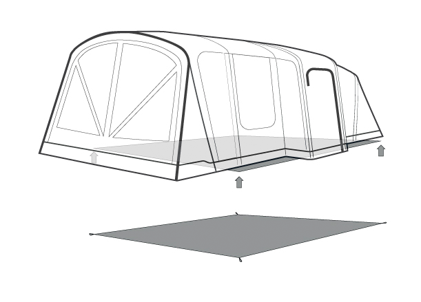 Outwell Vermont 7 Air Footprint Groundsheet 2025