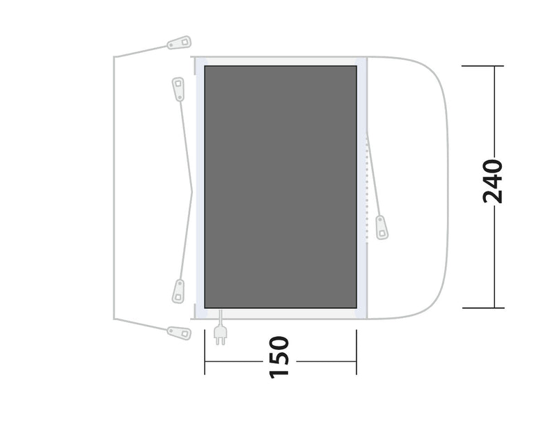 Outwell Santa Monica Air Awning Footprint Groundsheet 2025