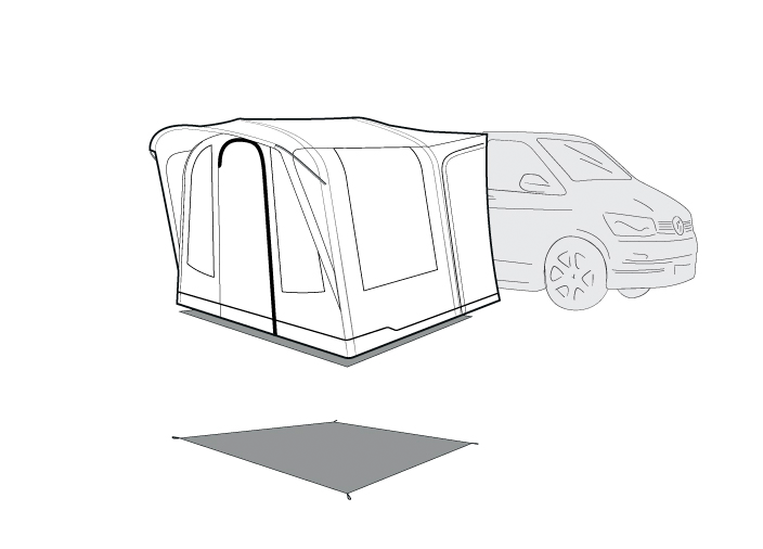 Outwell Santa Monica Air Awning Footprint Groundsheet 2025