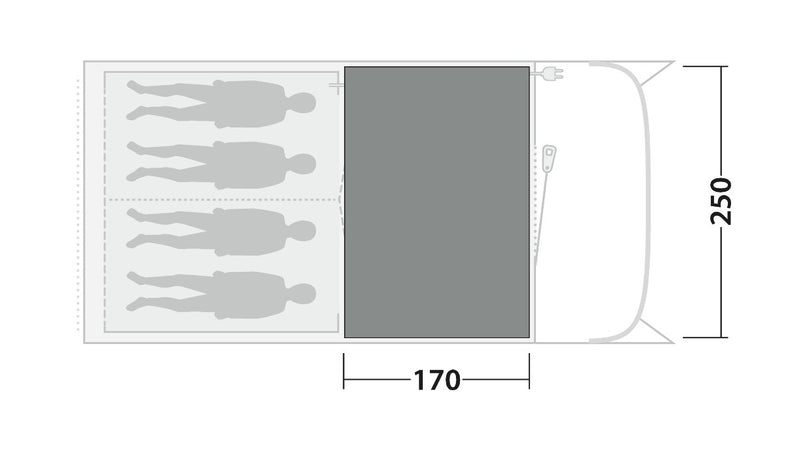Outwell Durango 4 / Birdland 4 TC Cozy Carpet 2026