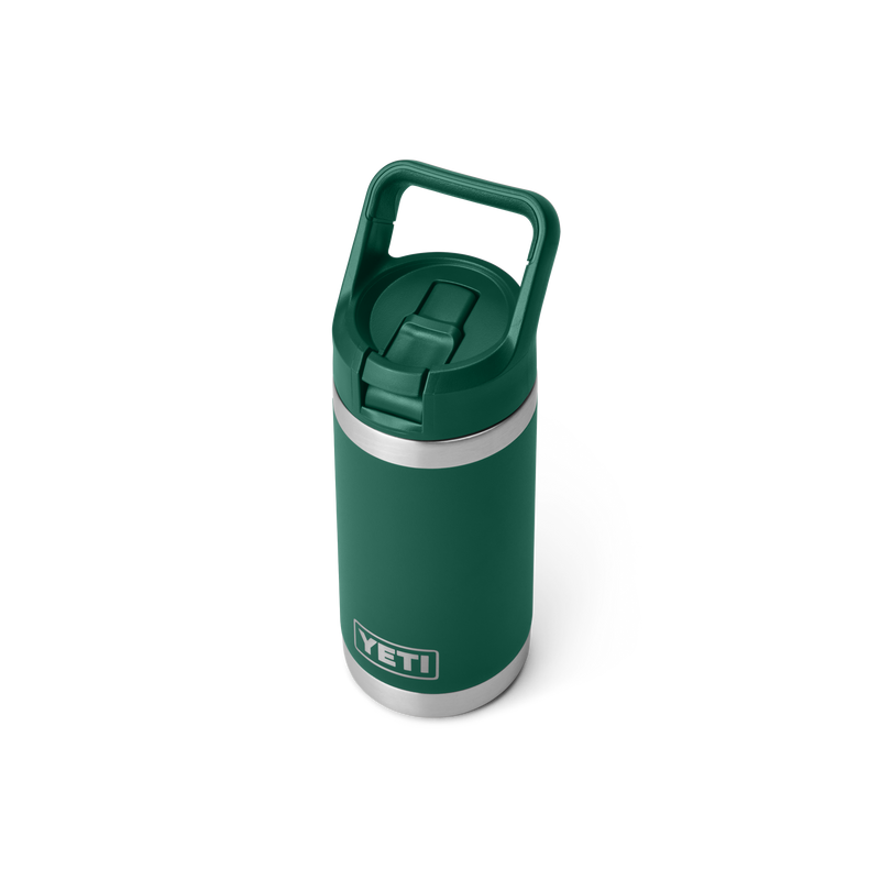 YETI Rambler® 12oz (355ml) Jr. Kids Straw Cap Bottle Black Forest Green
