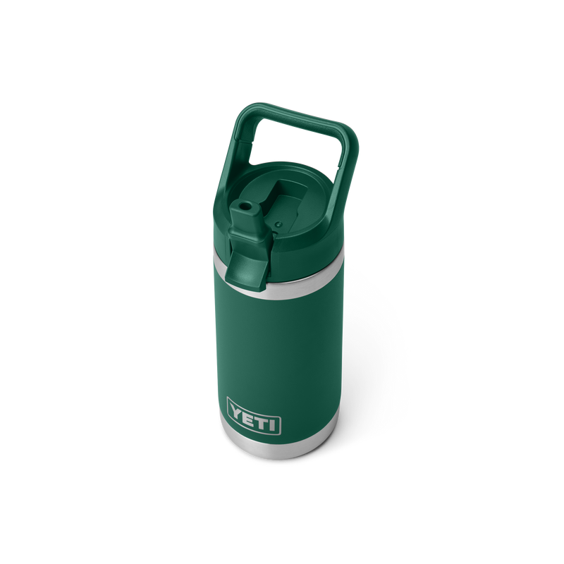 YETI Rambler® 12oz (355ml) Jr. Kids Straw Cap Bottle Black Forest Green