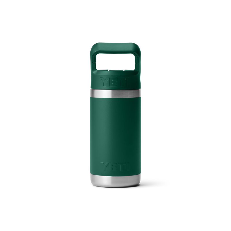 YETI Rambler® 12oz (355ml) Jr. Kids Straw Cap Bottle Black Forest Green