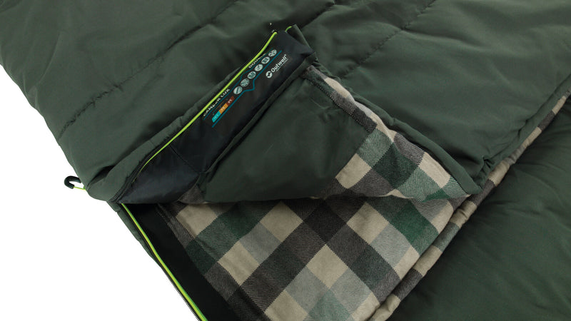 Outwell Camper Lux Double Sleeping Bag Green