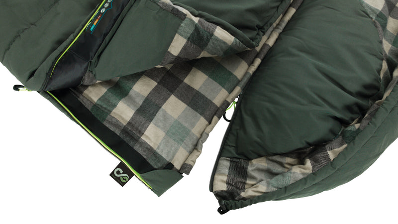 Outwell Camper Lux Double Sleeping Bag Green