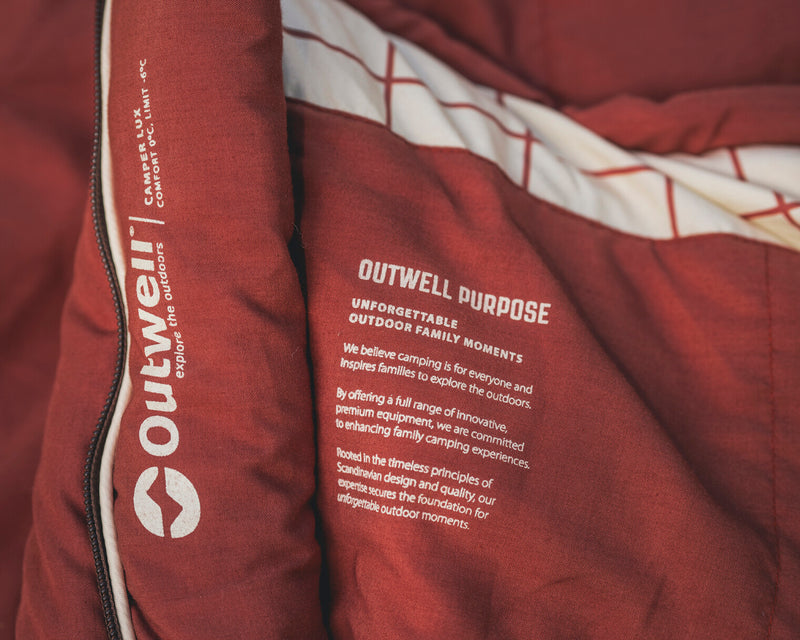 Outwell Camper Lux Sleeping Bag Red