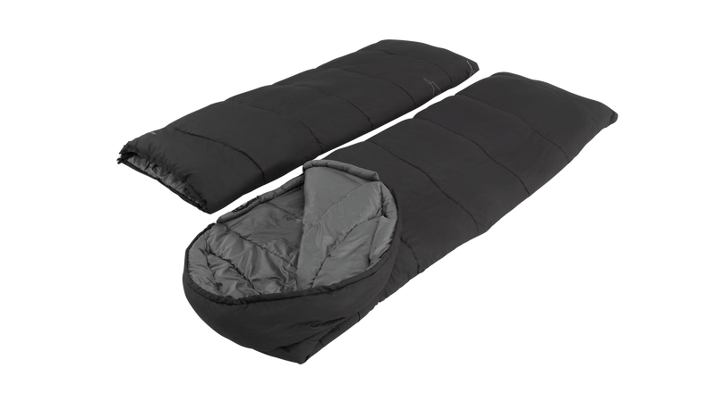 Easy Camp Raven Square Double 5°C Sleeping Bag Black