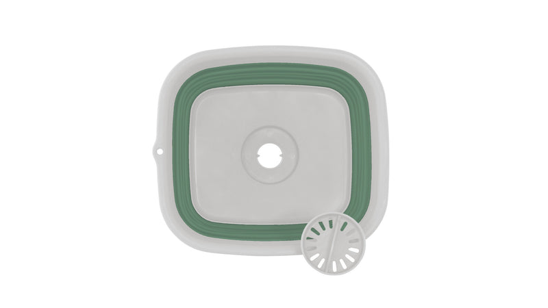 Outwell Collaps Wash Bowl with Drain Shadow Green