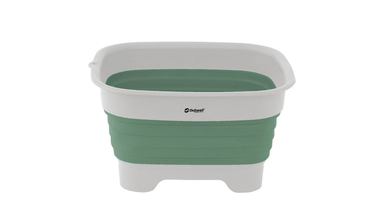 Outwell Collaps Wash Bowl with Drain Shadow Green