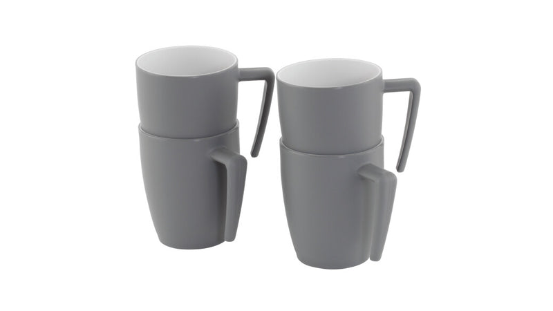 Outwell Gala 4 Person Mug Set Grey Mist
