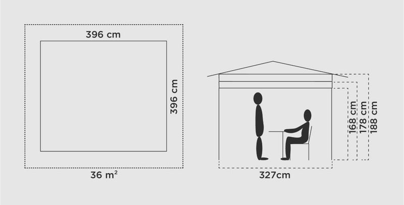Coleman OnePush Shelter L 4m x 4m