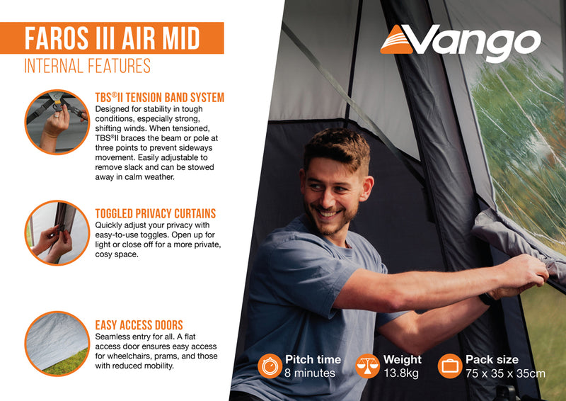 Vango Faros III Air Mid Drive-away Awning 2026 - Pre-Order
