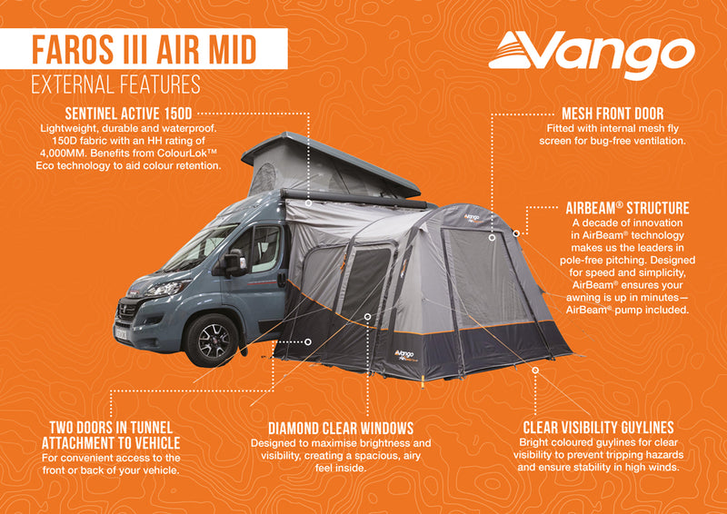 Vango Faros III Air Mid Drive-away Awning 2026 - Pre-Order