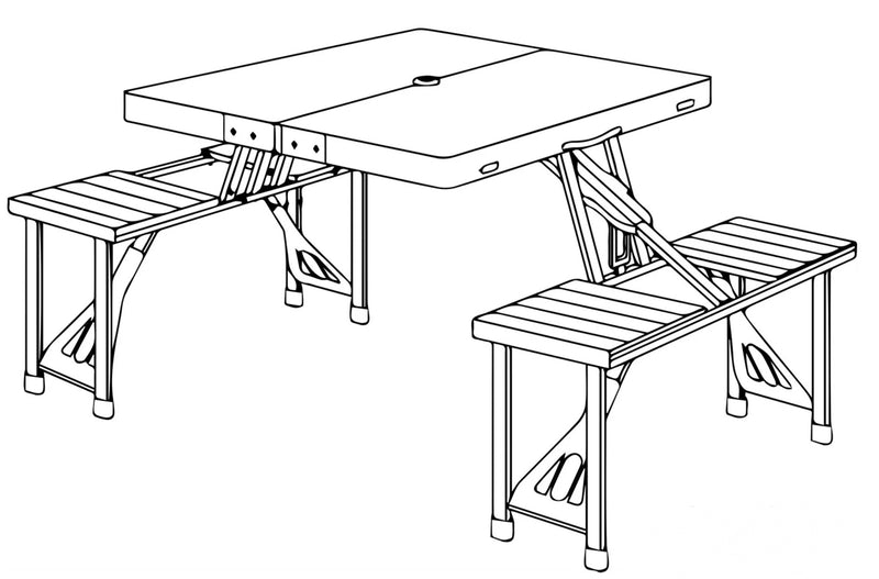 Gloucester Deluxe Folding Picnic Set