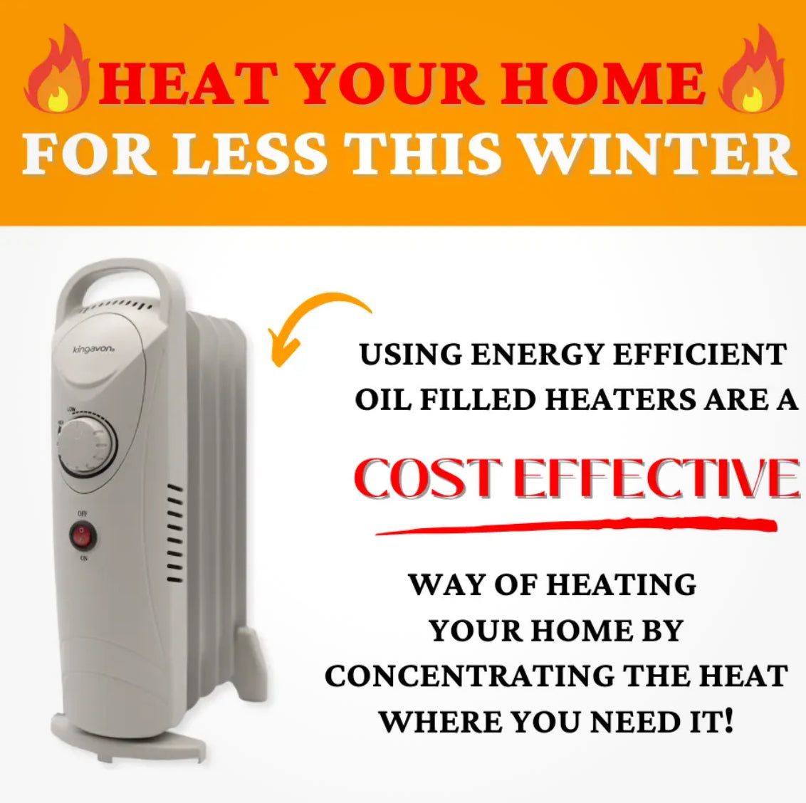 Oil Filled Radiator 500 Watt Mini Heater – S.K Camping & Leisure