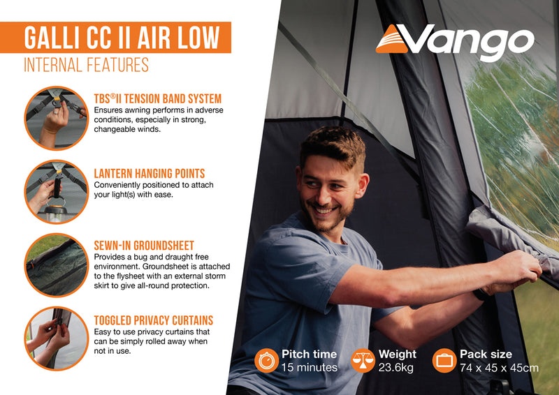 Vango Galli CC II Air Low Drive-away Awning 2026