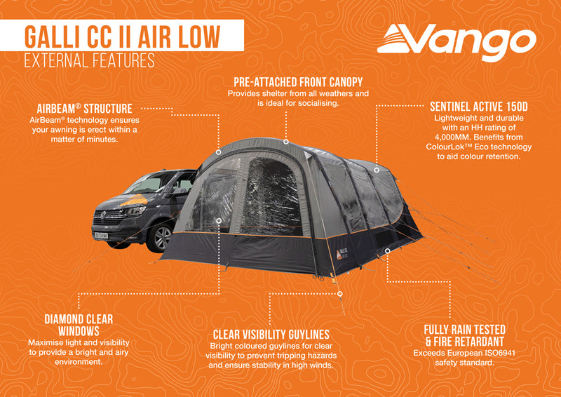 Vango Galli CC II Air Low Drive-away Awning 2026