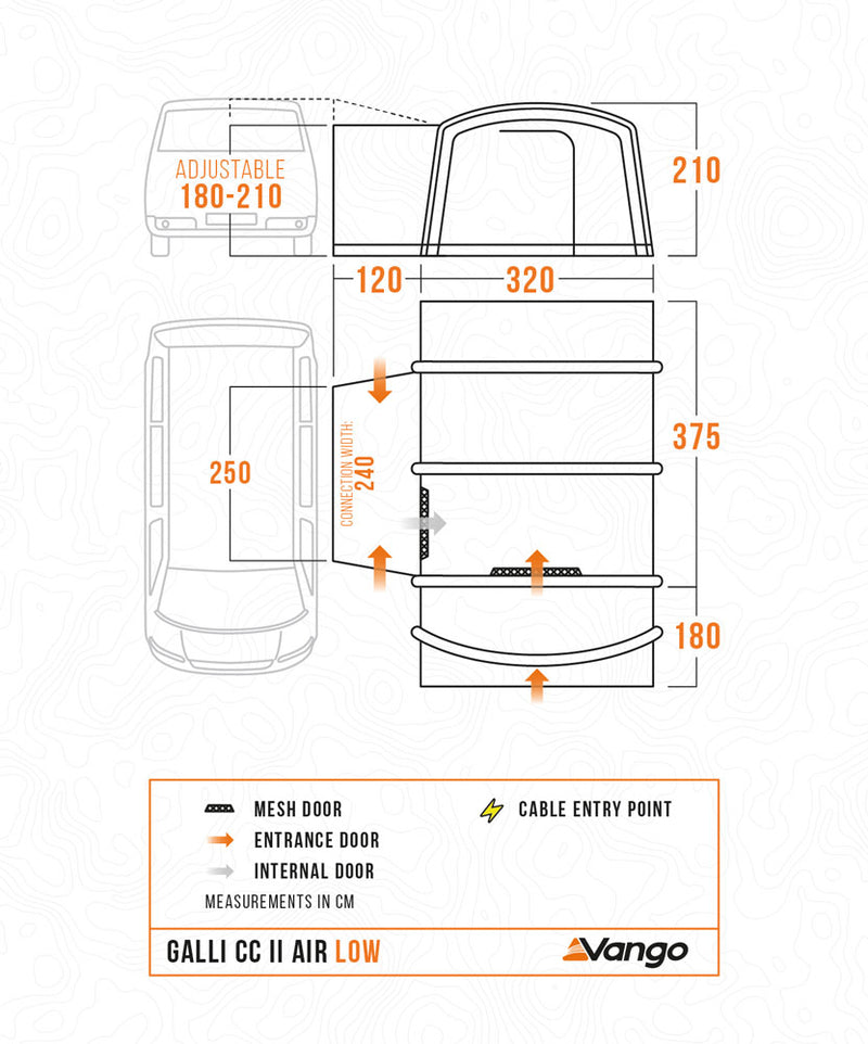 Vango Galli CC II Air Low Drive-away Awning 2026
