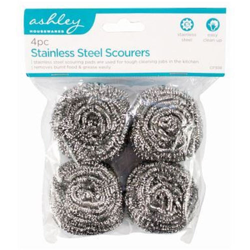 Stainless Steel Scourers 4pc