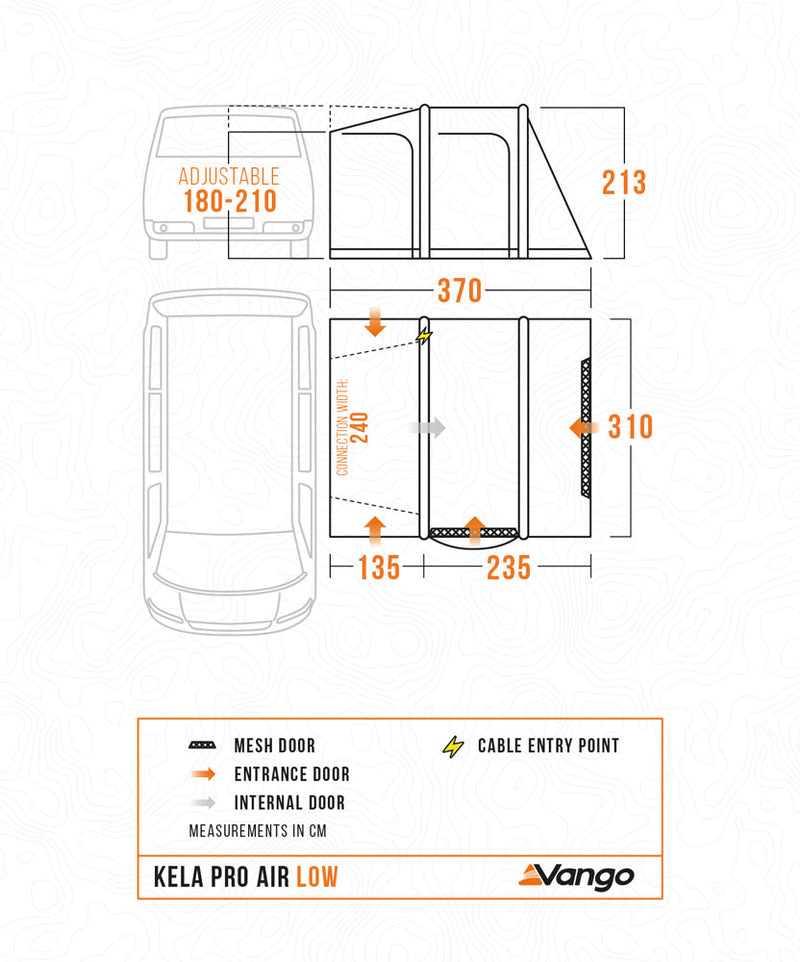 Vango Kela Air Pro Low Driveaway Awning 2026