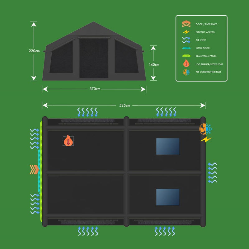 Holawild Airtek Machu Picchu L Grey Tent 2026