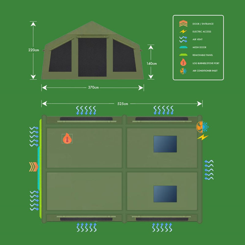 Holawild Airtek Machu Picchu L Khaki Tent 2026