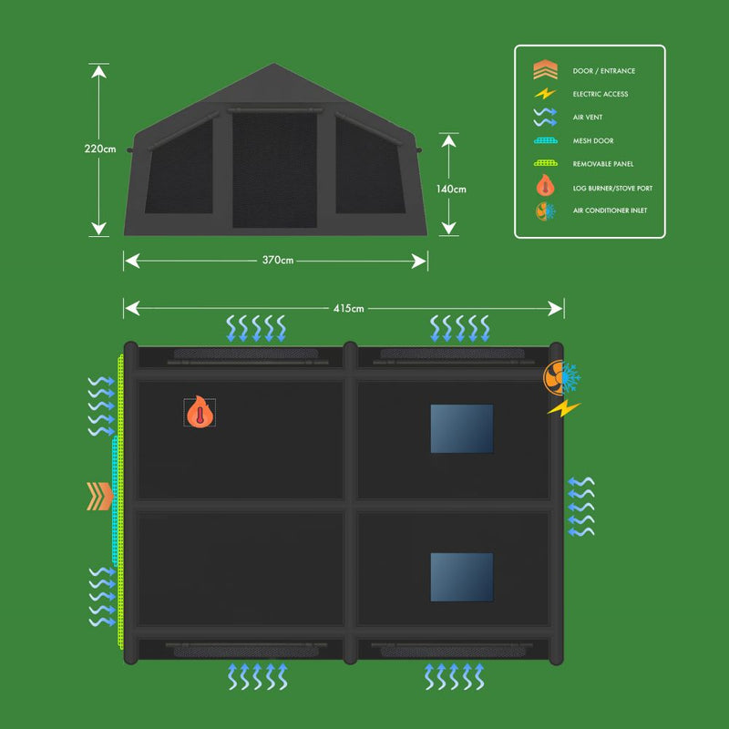 Holawild Airtek Machu Picchu M Black Tent 2026