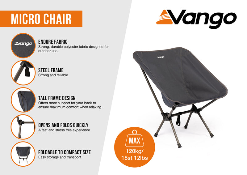 Vango Micro Steel Chair India Ink
