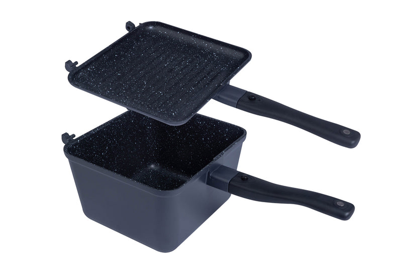 RidgeMonkey Connect Deep Pan & Griddle XL Granite Edition