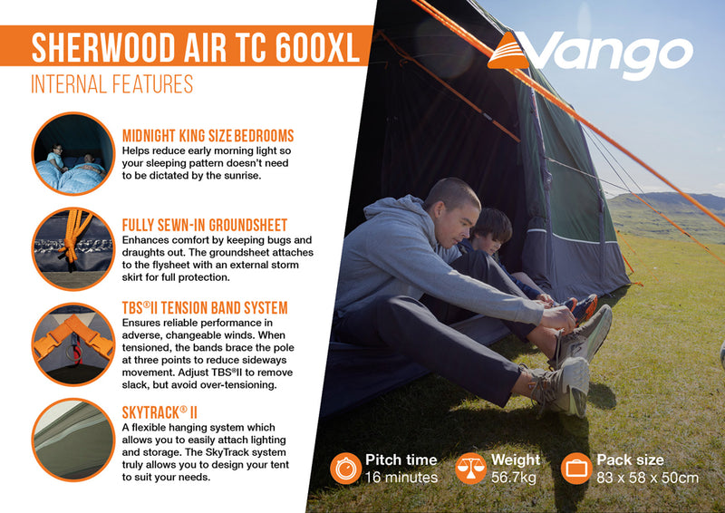 Vango Sherwood Air 600XL TC Tent Package 2026