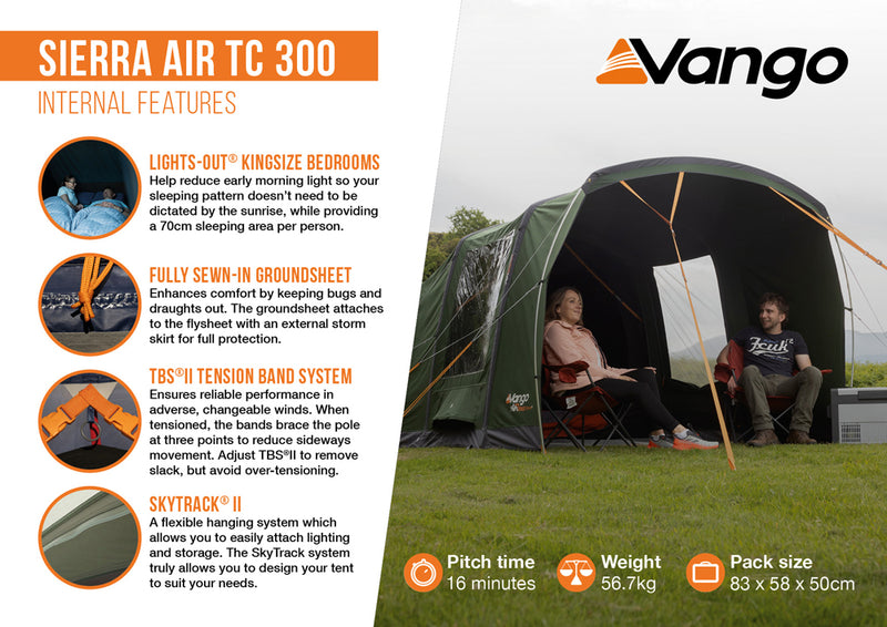 Vango Sierra 300 Air TC Tent 2026