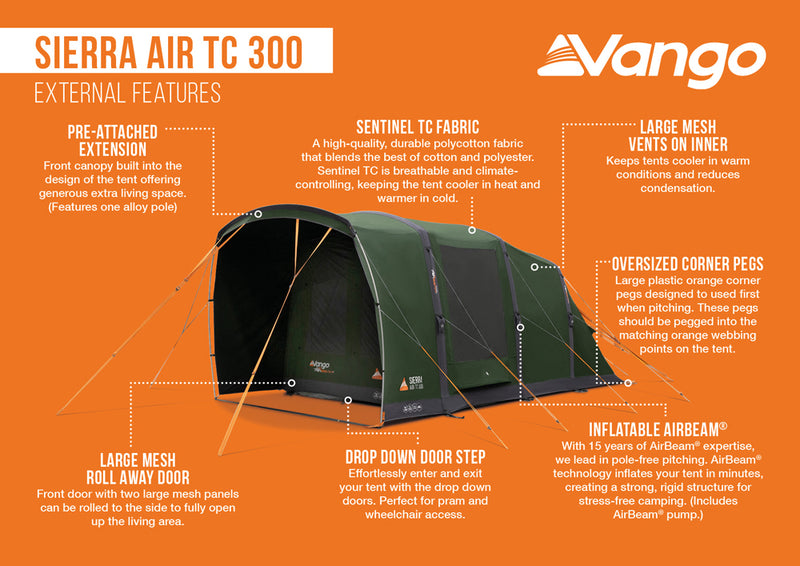 Vango Sierra 300 Air TC Tent 2026