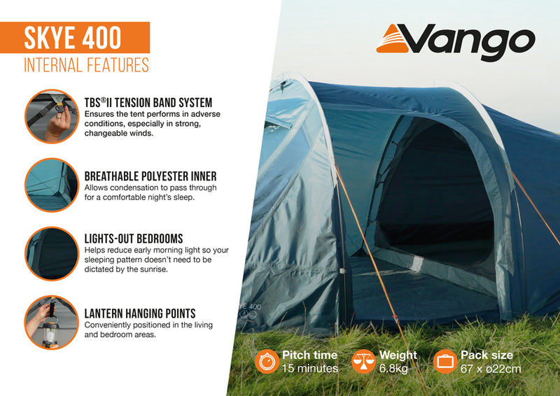 Vango Skye 400 Tent Deep Blue 2025