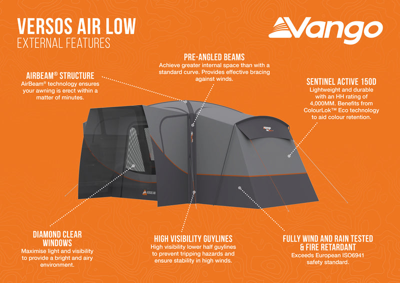 Vango Versos Air Low Drive-away Awning 2025