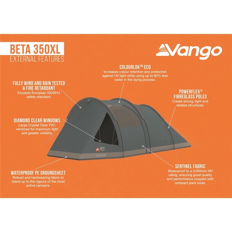Vango Beta 350XL Tent Mineral Green 2024