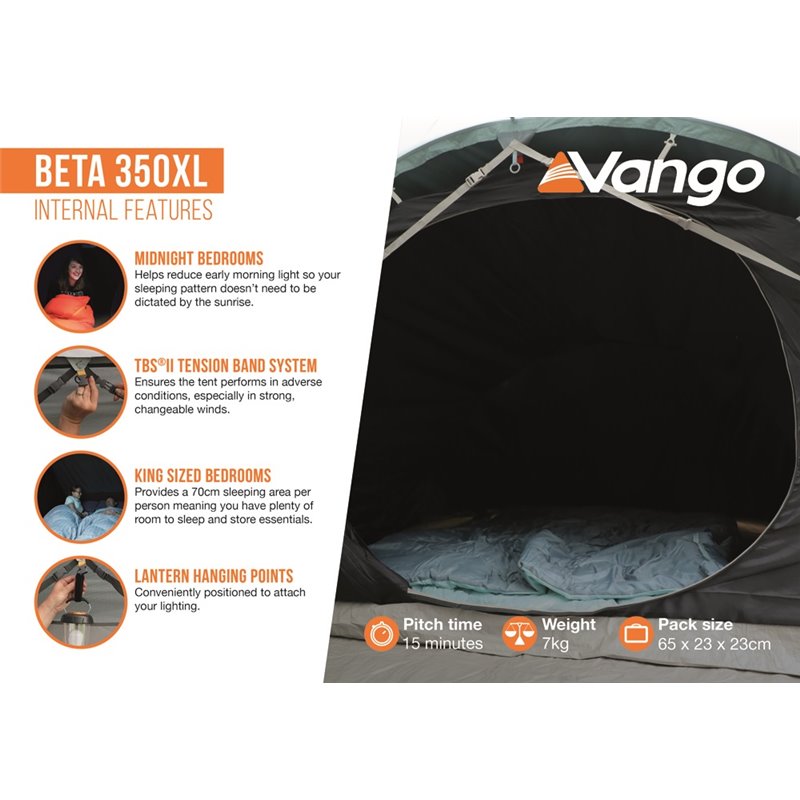 Vango Beta 450XL Tent Mineral Green 2024