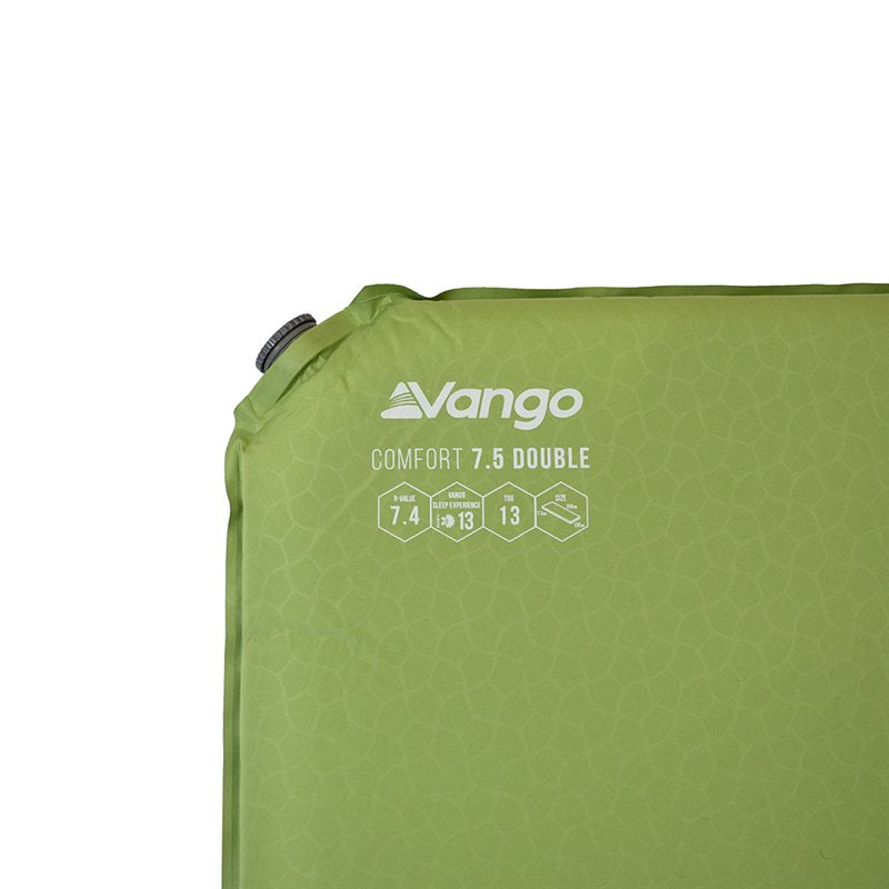 Vango Comfort Mat Double 7.5cm Herbal Green