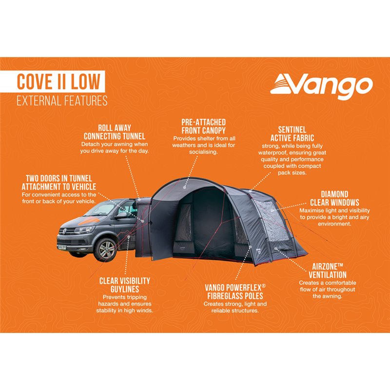Vango Cove II Low Drive-away Awning 2024