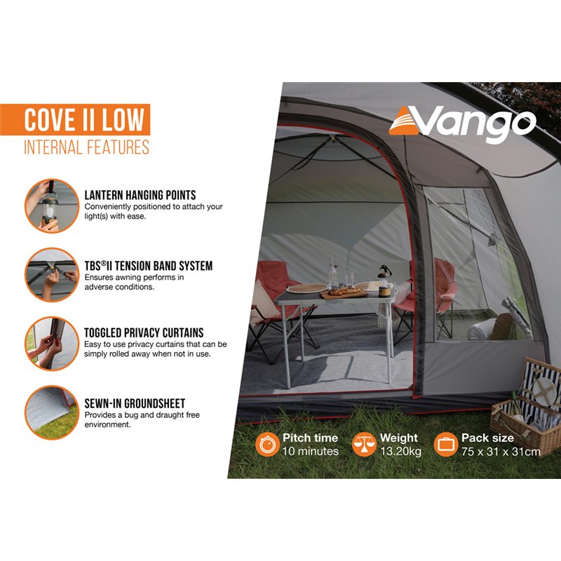 Vango Cove II Low Drive-away Awning 2024