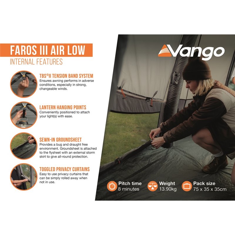 Vango Faros III Air Low Drive-away Awning 2024