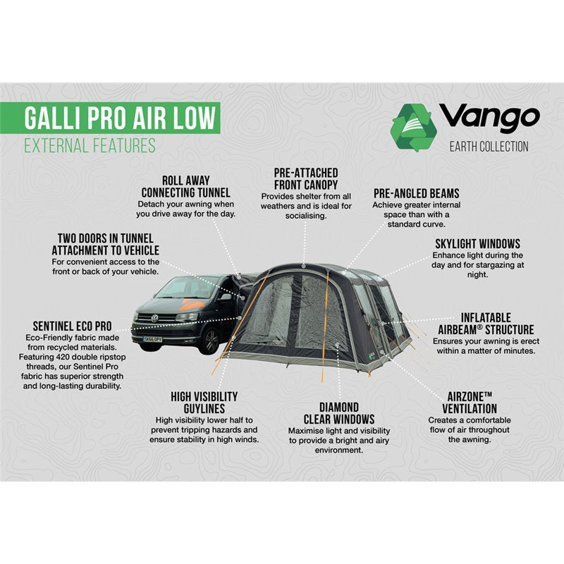 Vango Galli Pro Air Low Drive-away Awning 2024