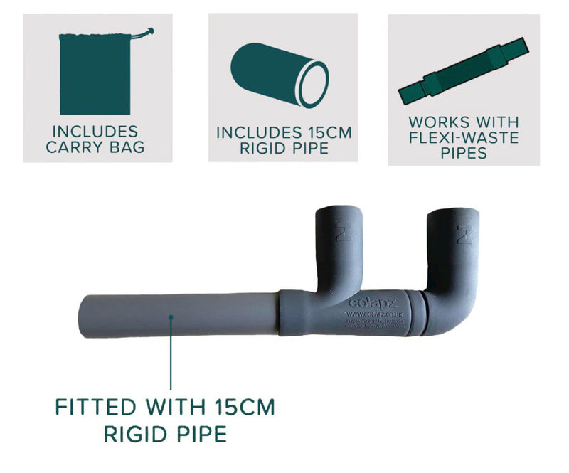 Colapz Flexi Waste pipe Double Adaptor
