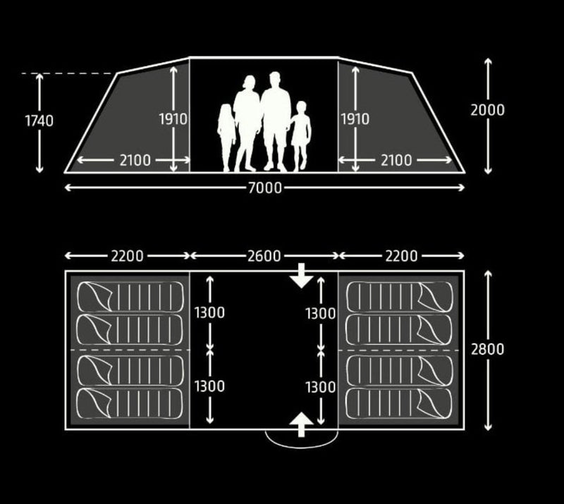 Kampa Watergate 8 Tent 2024