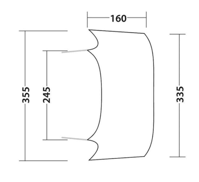 Outwell Air Shelter Tent Conection