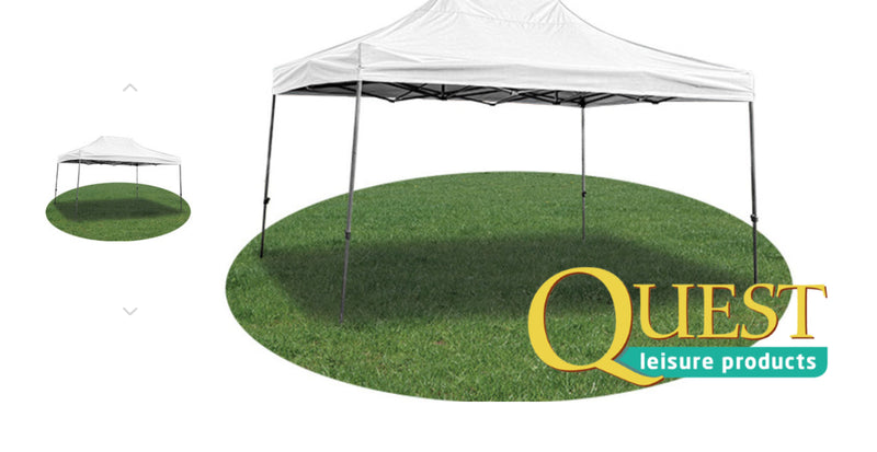 Quest 3x4 Metre White Quick Up Gazebo