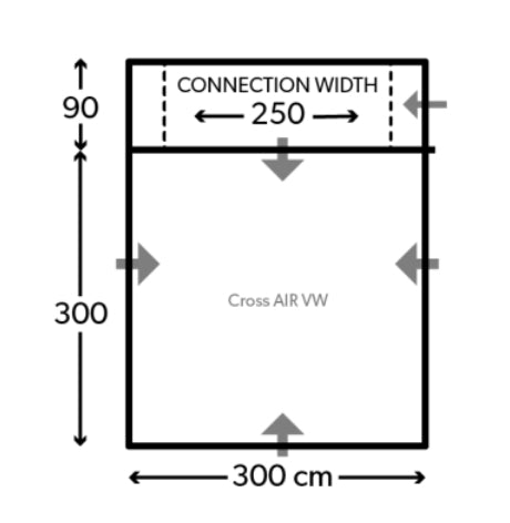 Kampa Cross Air TC VW Drive-Away Awning 2025