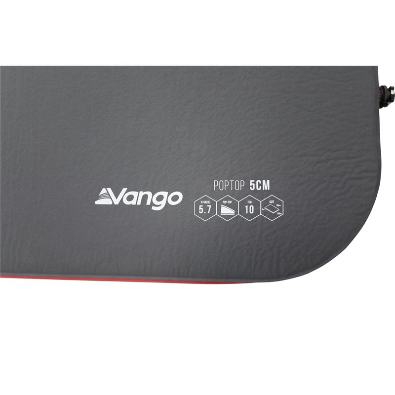 Vango PopTop Mat 5cm Double Shadow Grey/Orange